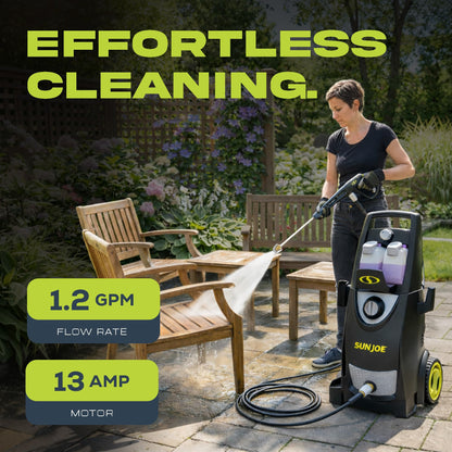 Sun Joe Pressure Washer, Electric Power Washer, Heavy-Duty 2500 Max PSI (2030 PSI PWMA Rated)-Portable Cleaning & Washing Machine System with Patios & Sidewalks, SPX3000