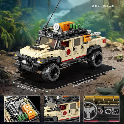 3 in 1 Classic Off-Road Vehicle Building Block Sets 1632 Pcs Off Road Cars DIY Model Kit Collectible and Display ORV Building Toys Creative Birthday Gifts for Adults Teens 14+