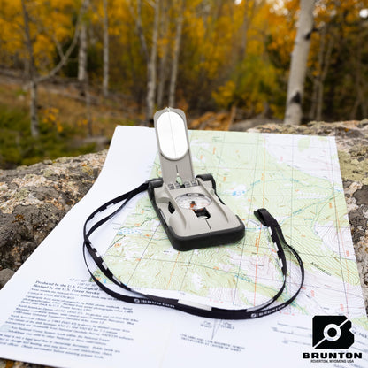 Brunton TruArc 20 Luminous Expedition Compass – Glow in the Dark Sighting Tool with Protective Boot – Global Needle & Clinometer – Night Navigation for Search & Rescue