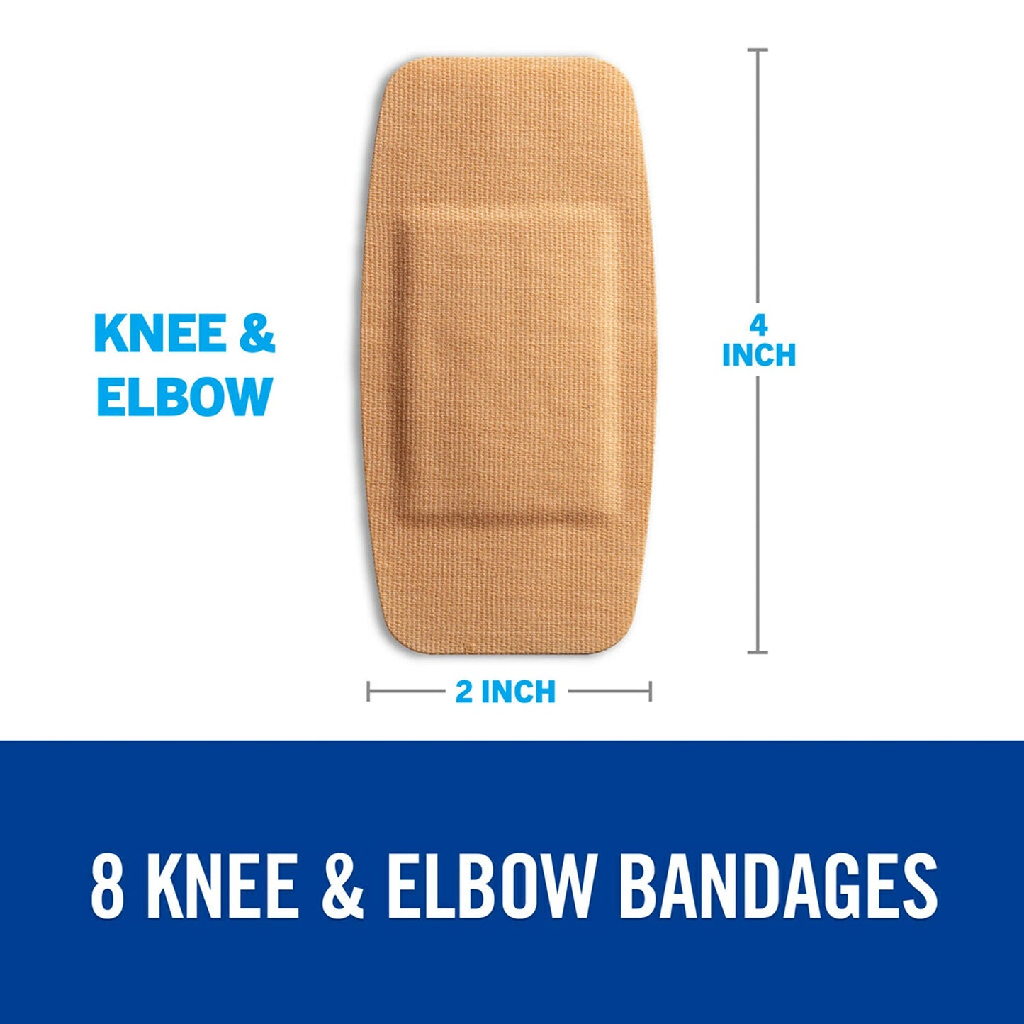 Nexcare DUO Bandages, Flexible Fabric, Summer Activities, Schools, Camps, Hold Strong 24 Hours, Pain Free Removal, Ready For Summer Cuts, And Wounds, Case Of Knee And Elbow, 192 Count