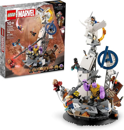 LEGO Marvel Endgame Final Battle Avengers Model for Build and Display Collectible Marvel Playset with 6 Minifigures Including Captain Marvel Shuri and Wanda Maximoff Marvel Fan Gift Idea 76266