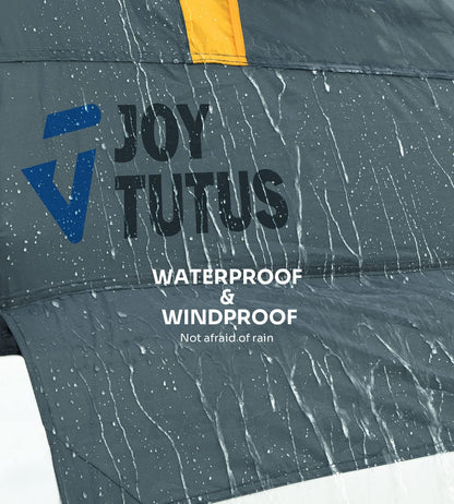 JOYTUTUS Truck Bed Tent, Portable Pickup Truck Tent 6.5ft Fiberglass Pole, Waterproof PU2000mm Fabric for 2 Person, Easy Set-up, Orange