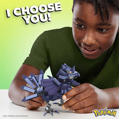MEGA Corviknight Building Set With 340 Compatible Bricks and Pieces and Poké Ball Toy Gift Set