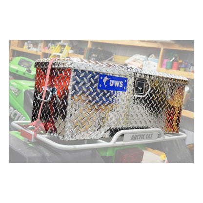UWS EC20001 32-Inch Heavy-Wall Aluminum ATV Storage Box, RigidCore Lid , Black