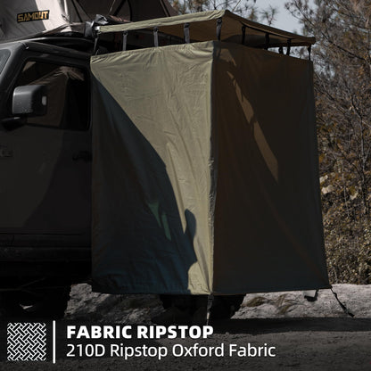SAMOUT Vehicle Side Shower Room with Roof, 3.3ft x 3.3ft Privacy Shelter Restroom, Car Side Shower Room, Portable Shower Tent for Camping
