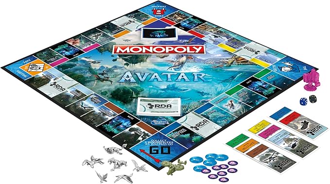 Monopoly: Avatar Edition Board Game for Ages 8 and Up Family Games for 2 to 6 Players Kids Games