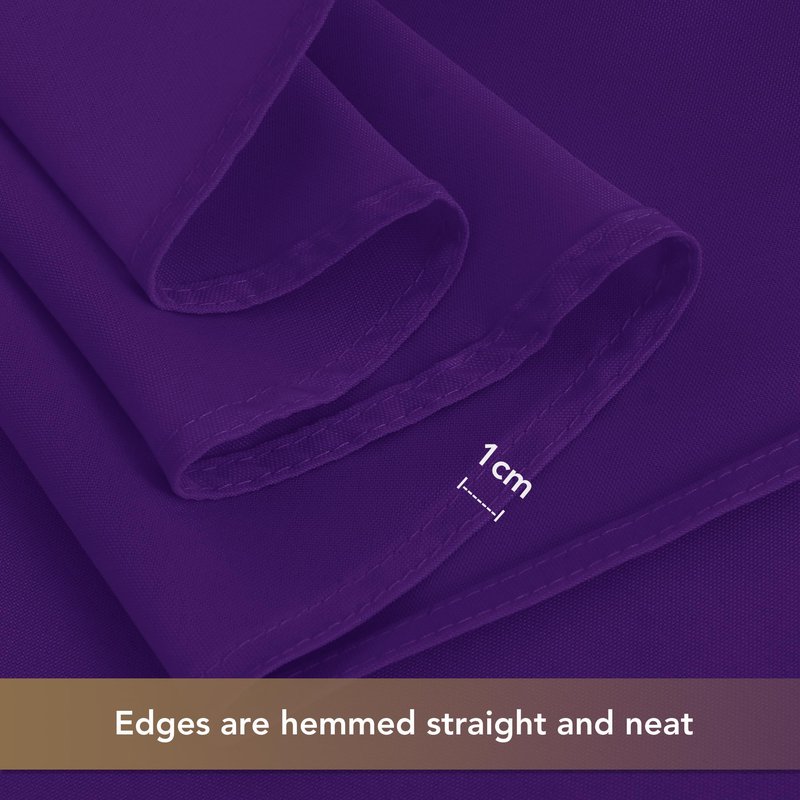sancua Rectangle Tablecloths for 8 Foot Tables, 6 Pack - Washable Polyester Fabric Table Cloth for Halloween Party Wedding Birthday Banquet Reception, 60x120 Inch, Purple