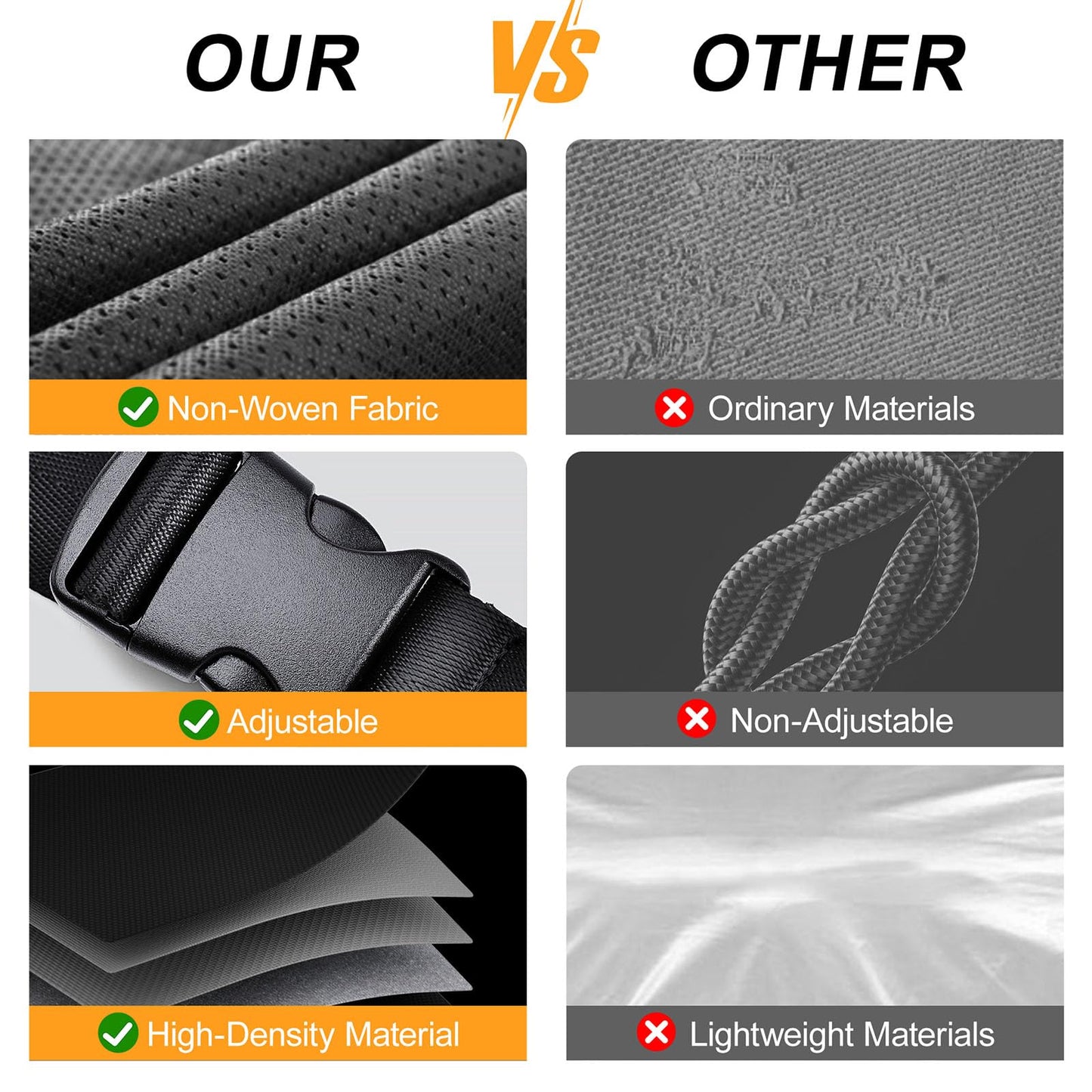 RV Caravan Roof Cover - Rv tarps Heavy Duty Waterproof | Non-Woven Fabric Waterproof Travel Camper Trailer Cover, Foldable Storage Rv Tarpaulin with Straps and Buckles