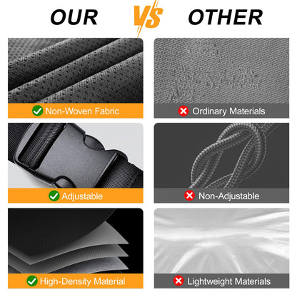 RV Caravan Roof Cover - Rv tarps Heavy Duty Waterproof | Non-Woven Fabric Waterproof Travel Camper Trailer Cover, Foldable Storage Rv Tarpaulin with Straps and Buckles