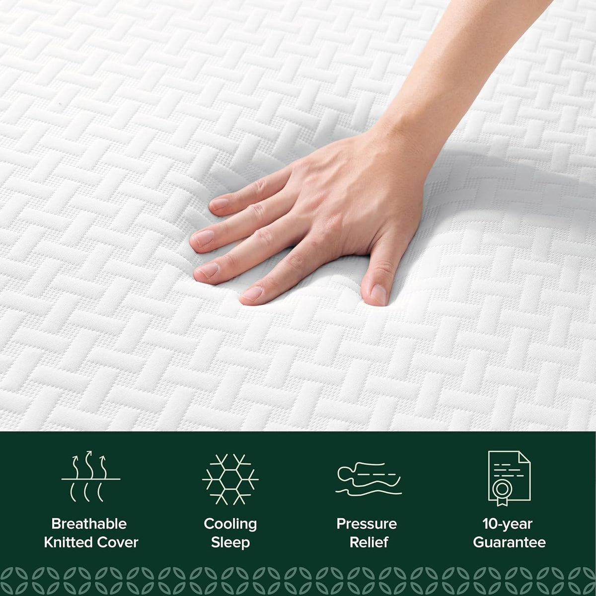 ZINUS 6 Inch Twin Memory Foam Mattress - Cooling Essential Design, Medium Feel, Fiberglass Free, Safe Materials