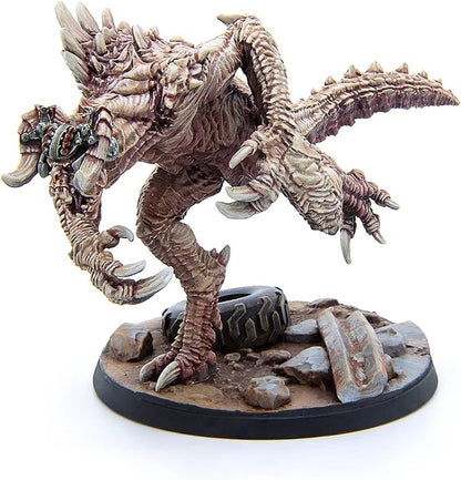Modiphius Entertainment Ltd Fallout Wasteland Warfare: Enclave-Domesticated Deathclaw - 1 Miniature 32mm Unpainted Figure Captial Wave RPG