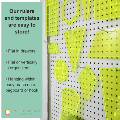 Acrylic Quilting Template Square 10" | Great for Making Fabric Squares and DIY Layer Cakes | Patchwork Quilt Supplies for Cutting Patterns, Sewing, and Blanket Making