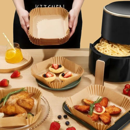 COSORI Small Air Fryer Liners - Disposable Parchment Paper Baking Sheets for 2 Qt Air Fryers