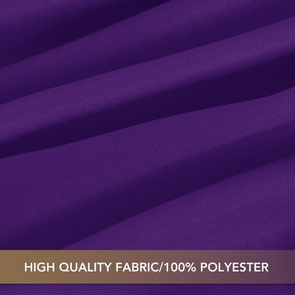 sancua Rectangle Tablecloths for 6 Foot Tables, 6 Pack - Washable Polyester Fabric Table Cloth for Halloween Party, Wedding Birthday Banquet Reception, 54x108 Inch, Purple