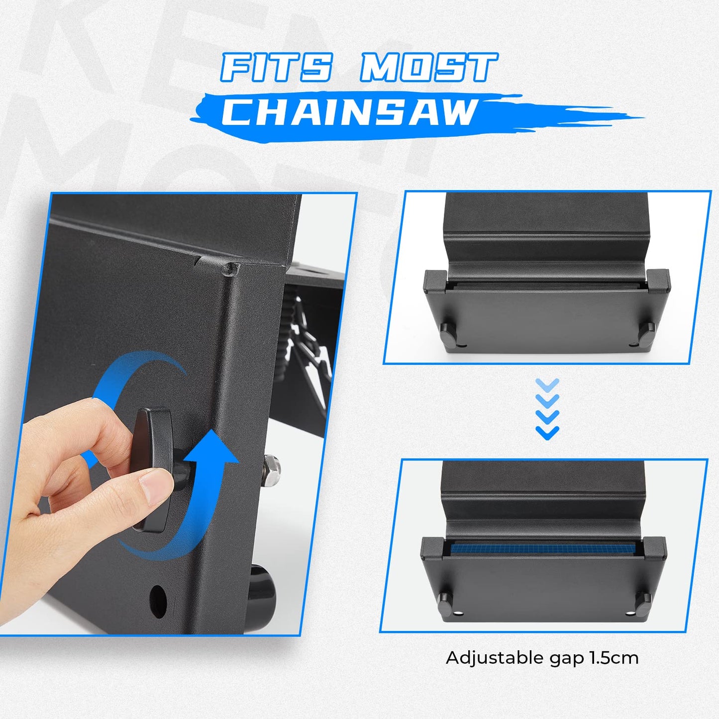 KEMIMOTO Tool Holder Bed Shovel Holder UTV Chainsaw Mount Tool Carrier for Axe Farm Tool Mount Chainsaw Holder Rack Compatible with Polaris Ranger 570 1000 XP Crew General 1000