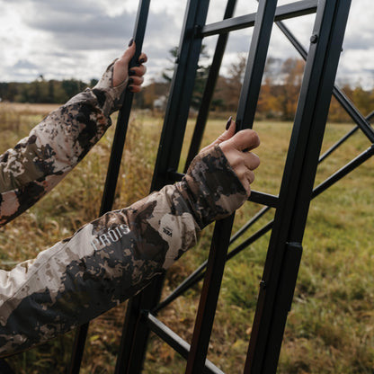 CAGE™ 2.0 Permanent Hub Blinds, 8' Tower, Hunting Tower, 66" x 66" Platform, 800 lb. Capacity, Easy to Assemble, Heavy-Duty Steel Mesh, 66" x 66". CRD30T