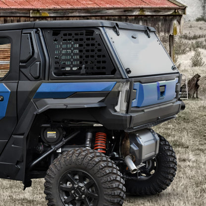 SLORIMOD Rear Side Window Molle Panels for Polaris XPEDITION ADV/ ADV5 24-25, Aluminum Rear Windows Protective Decoration for Polaris XPEDITION ADV/ ADV5 2024-2025 Accessories