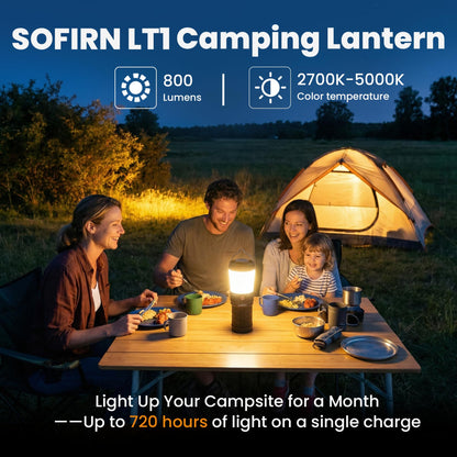 Sofirn BLF LT1 Camping Lantern Rechargeable, Led Lantern with 8X LH351D LED, 24 Hours Runtime in Medium Mode, Perfect Lantern Flashlight for Camping, Power Outages, Hiking, Fishing