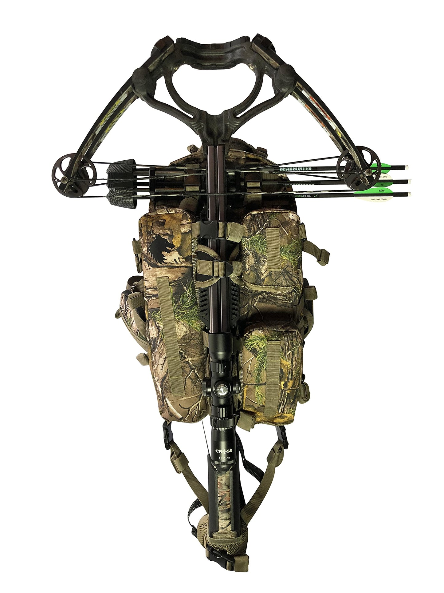 FIELDCRAFT Hunting Backpack Daypack for Rifles, Bows, Crossbows, Muzzleloader, Hunting, Hiking, Archery, Blackpowder, Outdoors Expeditionary Alpha Pack