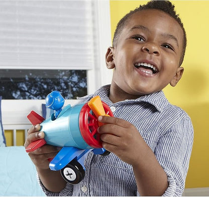 Learning Resources 1-2-3 Build it! Car Boat Plane 15 Pieces