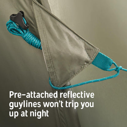 Kelty Daydreamer 4P + 6P Camping Tent, Blackout Fabric, Interior Light Diffusing Gear Loft, Standing Height, PFAS Free (4 Person)
