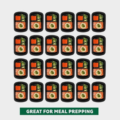 Freshware Meal Prep Containers - 45 Pack | 1 Compartment, BPA Free, Stackable, Microwave & Dishwasher Safe (38 oz)
