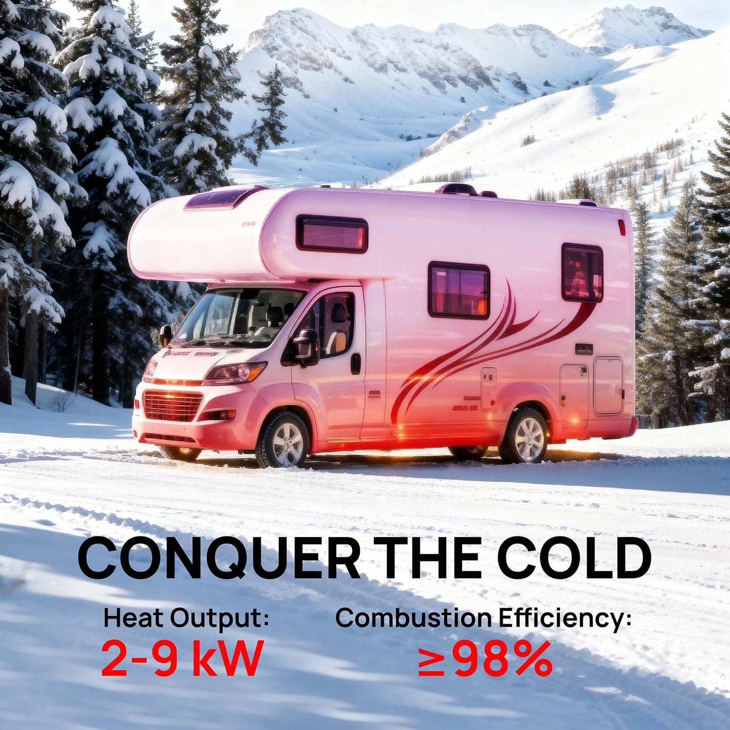 TURBRO 9kW Diesel Heater, 12V/24V/110V, Toolbox Parking Heater with Smart LCD, Remote and Bluetooth APP Control, Programmable Timer, Portable for RV, Camper, Truck, Boat, Tent, Garage, Shop, T8BP