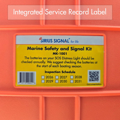 Sirius Signal MK-1001 Boating Safety and Emergency SOS Kit - Complete Visual, Audible, and First Aid System - USCG Approved
