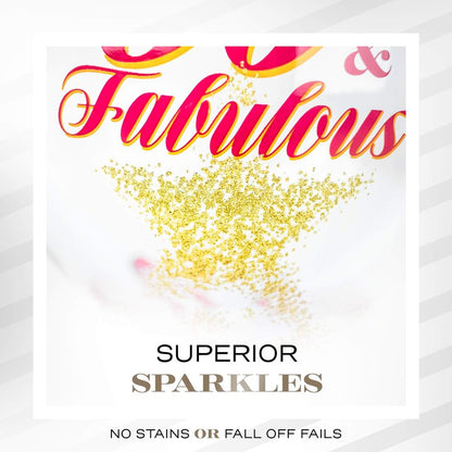 SAY HO UM 50 and Fabulous Birthday Wine Glass for Women | Fun Gift for Woman Turning Fifty Years Old | Mom, Best Friend, Aunt, Cousin, Co-Worker | Big 23 oz, 8.8 Inch Wine Glass