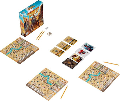 Pioneer Rails Base Game by Dranda Games Strategy Board Game for 1 to 80 Players and Ages 12+