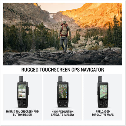 Garmin® GPSMAP® H1, Premium GPS Handheld Navigator with Color Touchscreen and Buttons, Durable IP67 Water Rating, Long Battery Life, Built-in Flashlight, Preloaded Maps