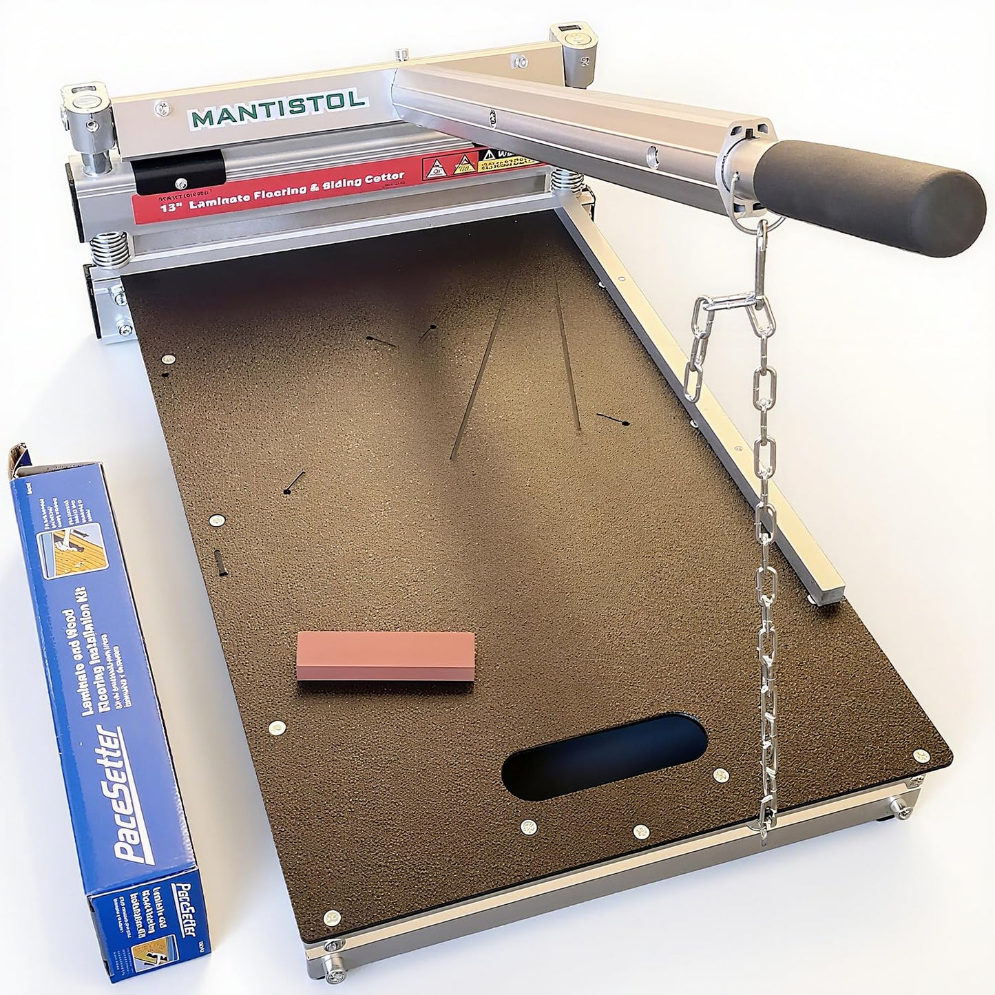 13" Pro Laminate/Vinyl Floor Cutter with Floor Installation Kit, 15°/30°/ 45° Instant Cuts in One Step, Cuts Laminate Floor, Engineer Wood, LVP/T, VCT, SPC, LSPC, VSPC, ABC, WPC & More; Best Buy !