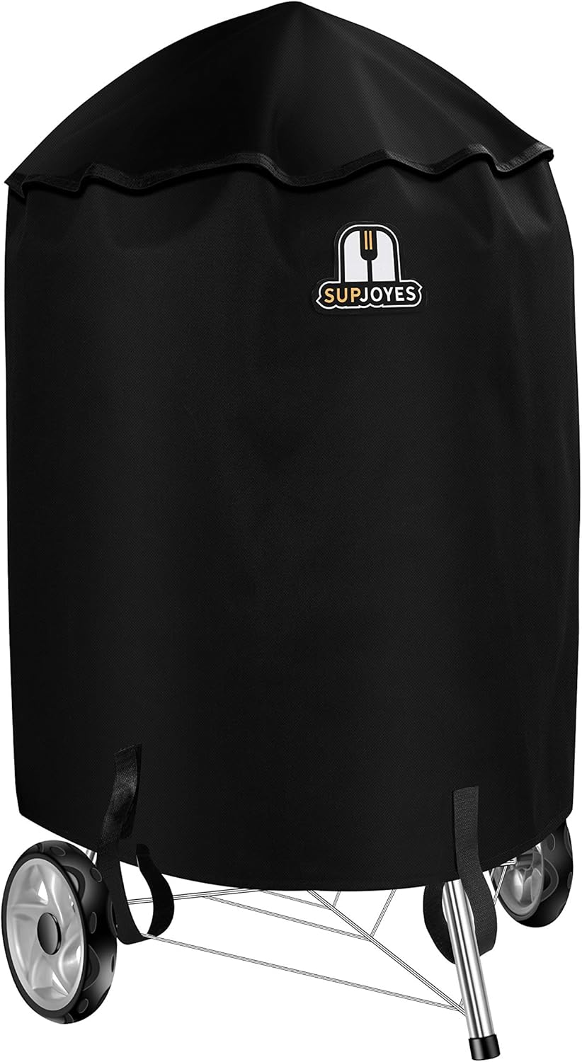 SUPJOYES Grill Cover - Heavy Duty Waterproof BBQ Cover for 26-Inch Weber Charcoal Kettle