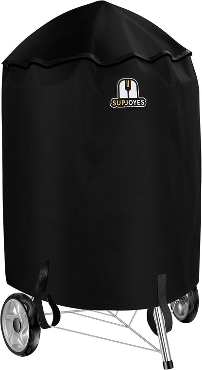 SUPJOYES Grill Cover - Heavy Duty Waterproof BBQ Cover for 26-Inch Weber Charcoal Kettle