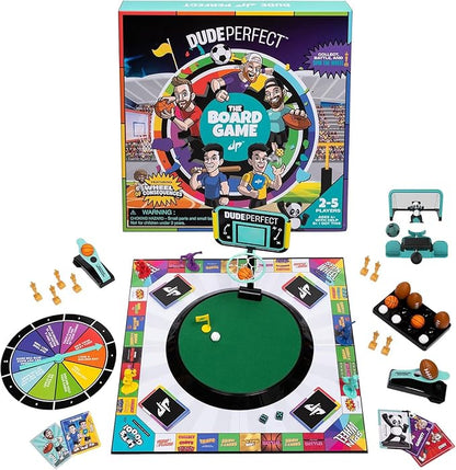 Dude Perfect Board Game with Soccer Add On Action Packed Sports Challenges for Competitive Kids and Families | Perfect for Family Game Night 2 to 5 Players Ages 4 and up