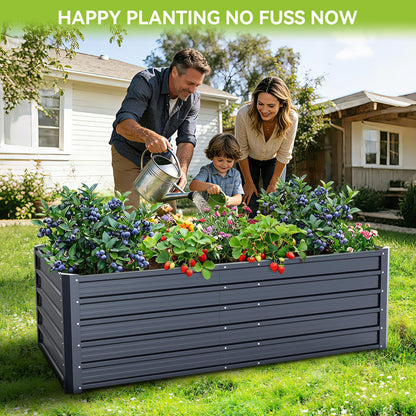 Ohuhu Greenhouse + Garden Bed 6x3x1.9ft