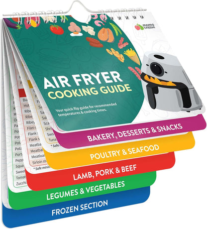 Air Fryer Cheat Sheet Magnets | Essential Cooking Guide for Perfect Meals - Kitchen Gifts for Home Chefs