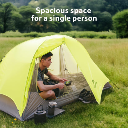 Naturehike Star Trail 2.3lb One Person Tent, Easy Setup, Compact, Spacious, Ultralight 1 Person Backpacking Tent for Camping, Outdoor, Hiking and Mountaineering