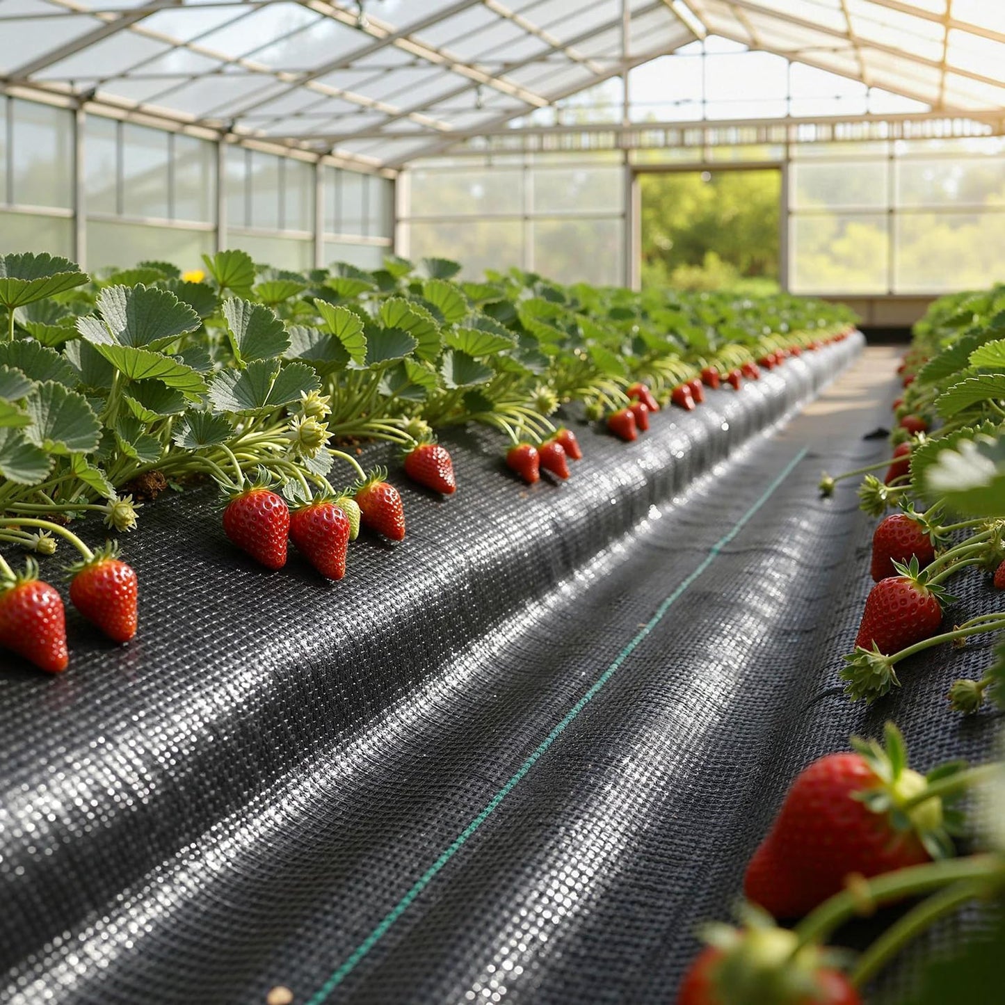 VEVOR Weed Barrier Fabric Heavy Duty, 6x250FT 5oz Landscape Fabric, Woven Weed Blocker Fabrics, Garden Fabrics Weeds Barrier, Weeds Control Ground Cover, Geotextile Webbing, Gardening Mat, Black