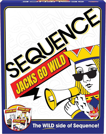 Goliath Sequence Jacks Go Wild! | Strategy Board Game Includes Additional Wild Jacks Cards | 2-12 Players Ages 7+