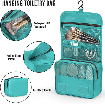 Veken Packing Cubes - Travel Organizer Bags Set with Large Laundry Bag & Passport Holder | 4 Sizes for Suitcase