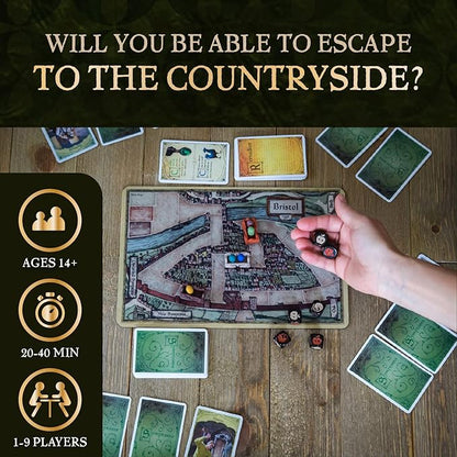 Bristol 1350 Board Game of Strategy Deceit and Luck for 1-9 Players