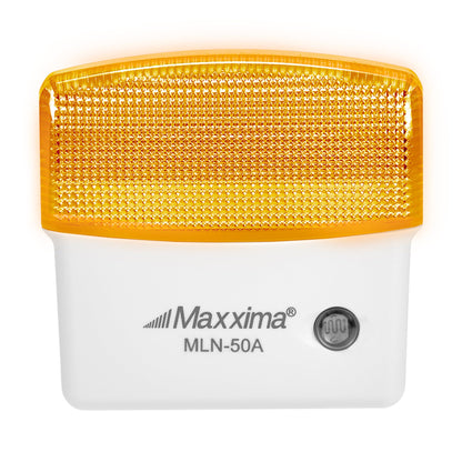 Maxxima LED Night Light with Dusk to Dawn Sensor - Featuring 25 Lumens, Plug in, Ideal for Bedrooms, Bathrooms, Basements, Hallways, and Senior Living, Cool Light - 2 Pack