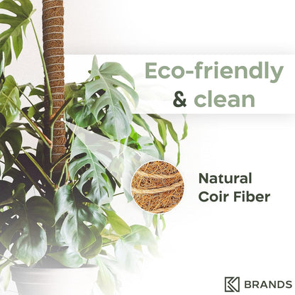 K-Brands 3 Pack Bendable Moss Pole - 48'' & 28'' Monstera Plant Support for Indoor Climbing Plants