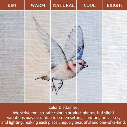Maison d' Hermine Table Cloth Rectangle Table 100% Cotton 70 x 120 Inches Tablecloth Reusable Decorative for Dining Kitchen Room Farmhouse Home Gifts for Mothers Day Spring Summer - Flying Birds