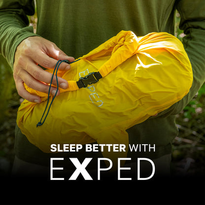 Exped Versaluxe Sleeping Pad – Backpacking & Car Camping Air Mat with Removable Machine Washable Cover, R-Value 2.4, 3-Season, Lightweight, Includes Pump Bag, Ocean, LW