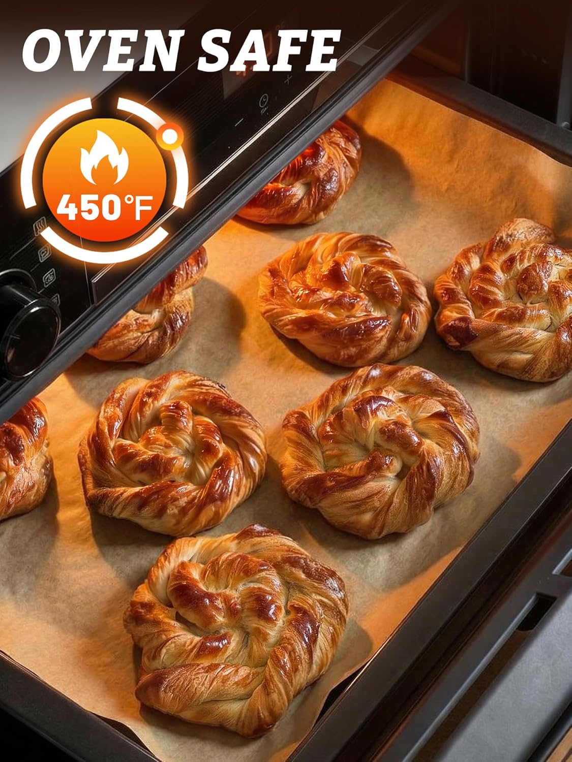 SMARTAKE Parchment Paper Baking Sheets - 400 Pcs Non-Stick Precut, 12x16 Inches for Baking, Grilling & More