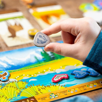 AEG &amp Flatout Games | Cascadia Junior - Based on The Award-Winning Board Game Cascadia | 2-4 Players | Ages 6+ | Easy to Learn | Quick to Play |