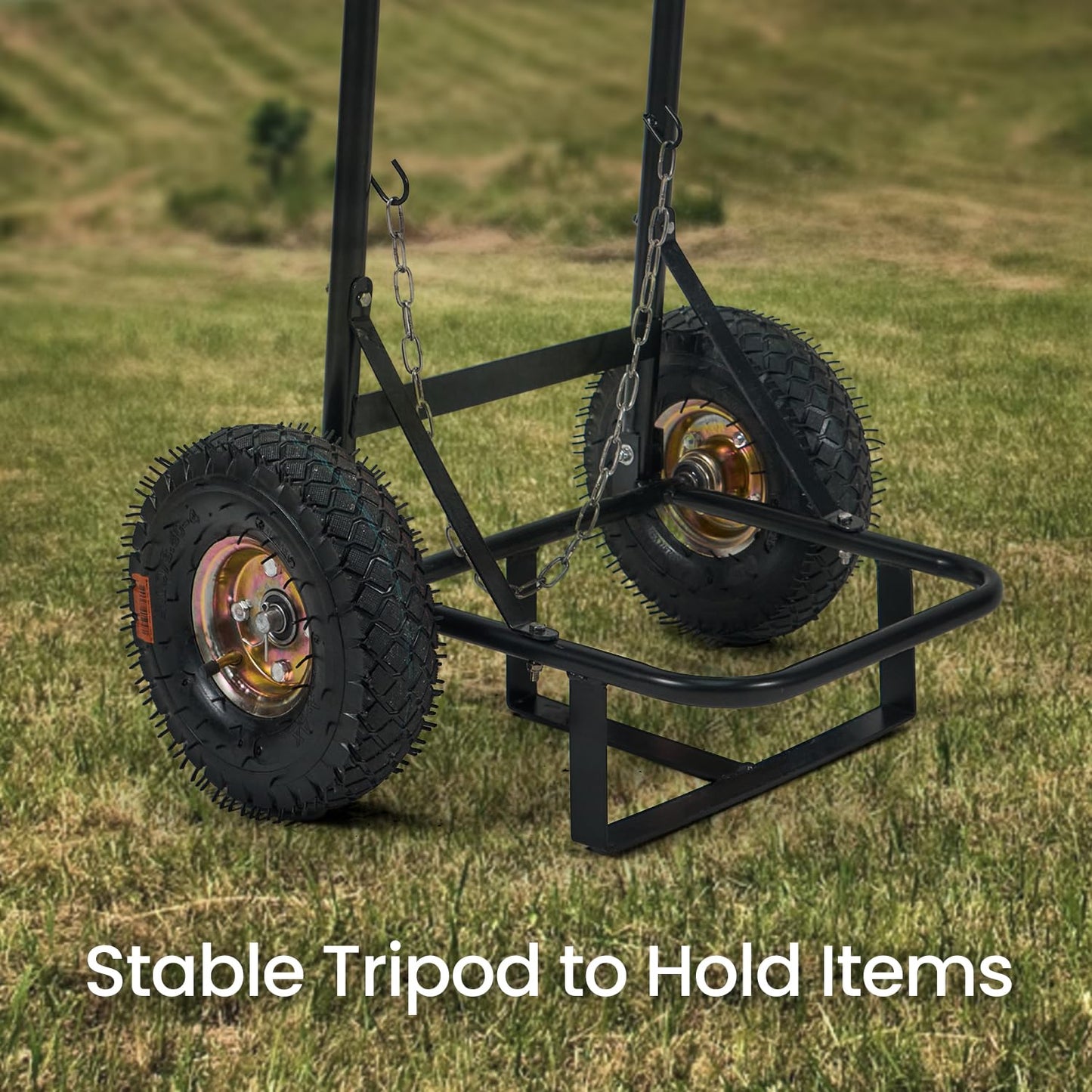 Ranein Dolly Hand Cart for Portable Tankless Water Heaters, Material Handling Truck，Mobile Hot Water Washing Station, Pet Grooming, Horse Stables, Hunting Camp & Camping