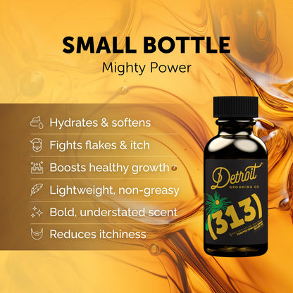 Detroit Grooming Beard Oil | Hydrating & Nourishing Formula with Vitamin E • Corktown Scent (1 oz)